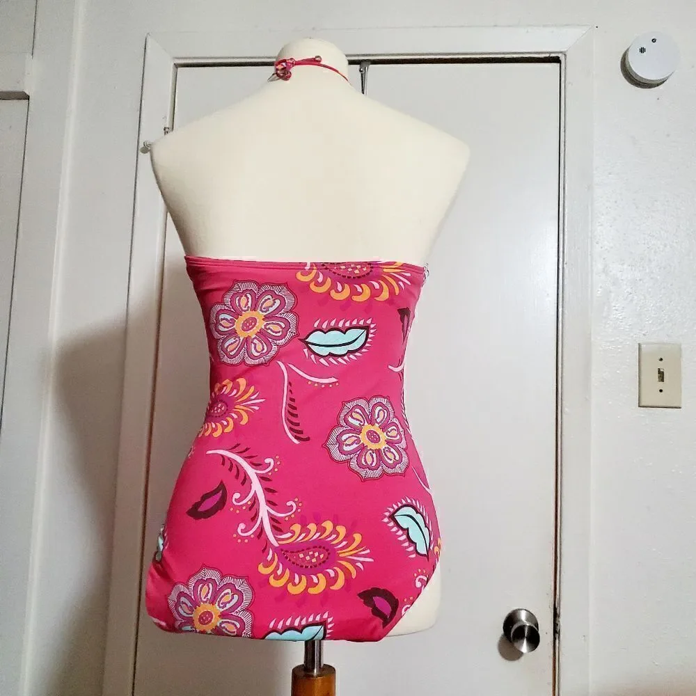 GAP Pink Floral One Piece Swimsuit  Size M